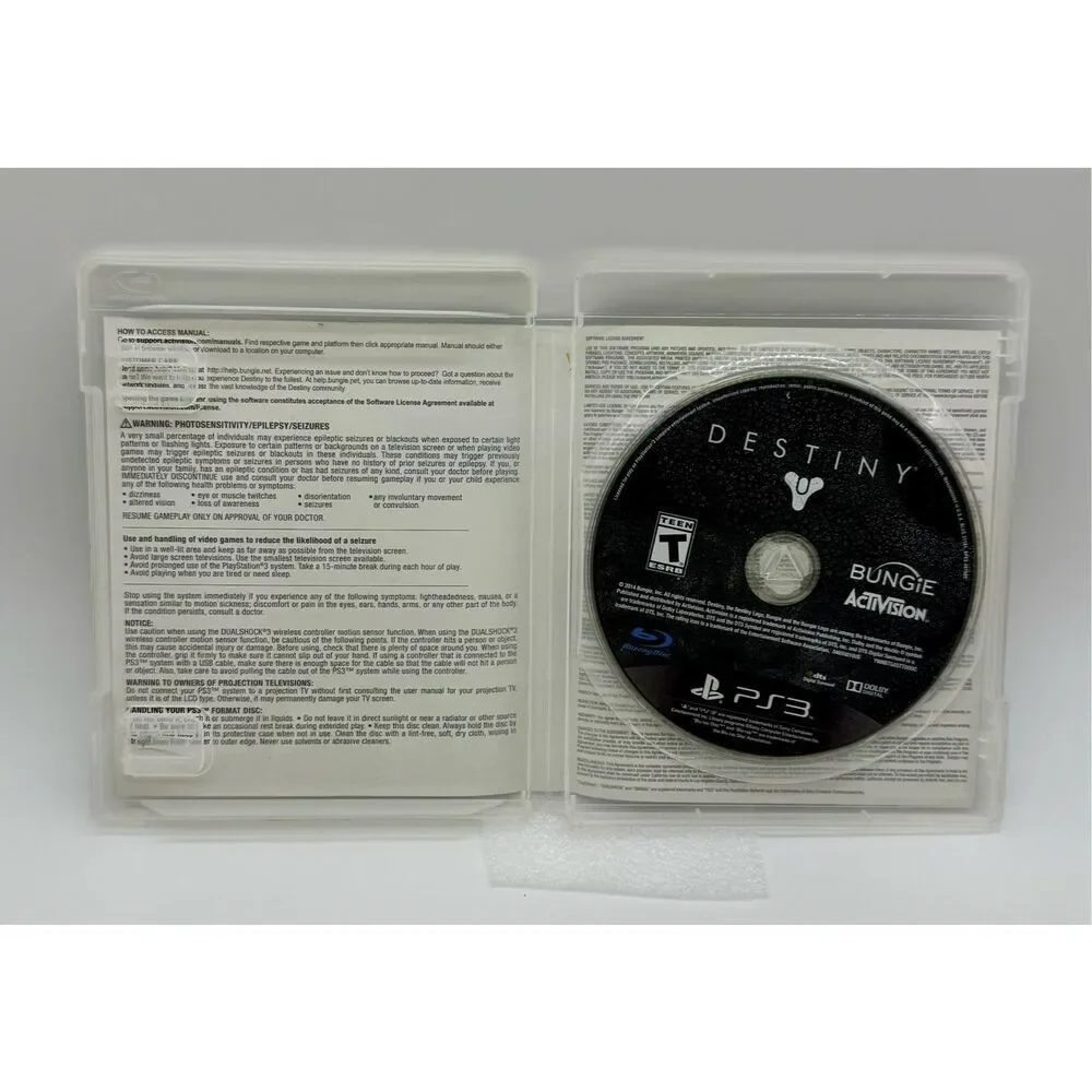 PS3 Destiny Playstation 3 PS3 Shooter FPS RPG Multiplayer‎ Game And Case Tested